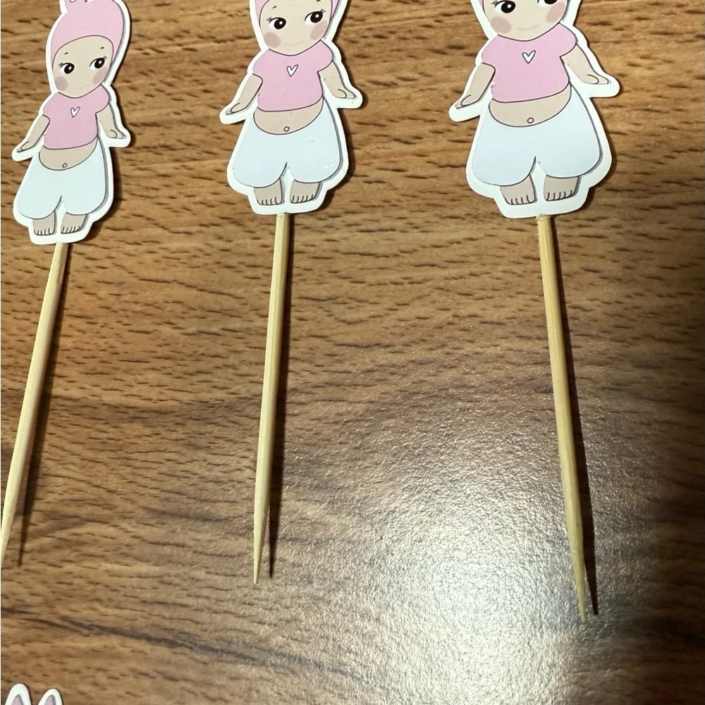 Sunny angels bunny cupcake Toppers